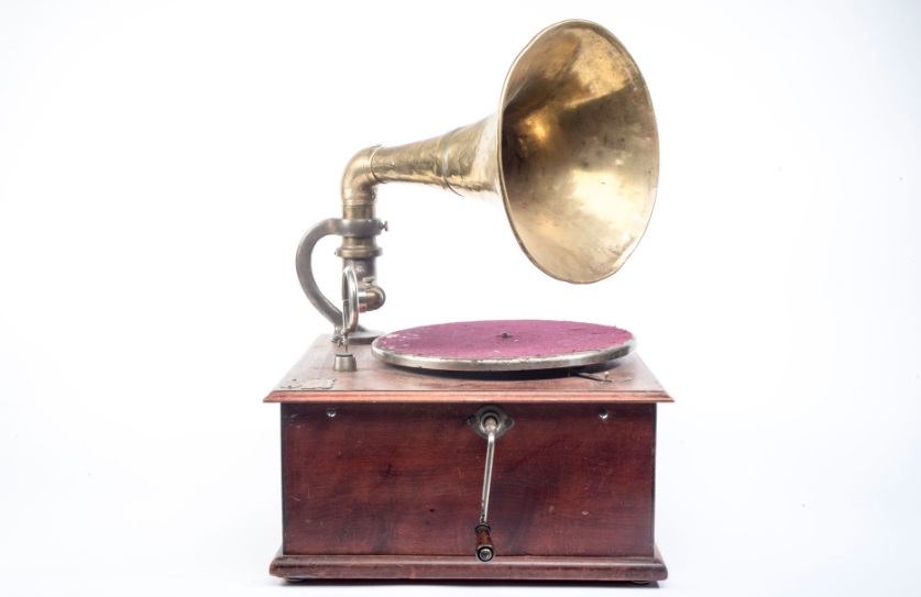 Ancien Gramophone Vintage équipement De Musique Rétro Phonographe